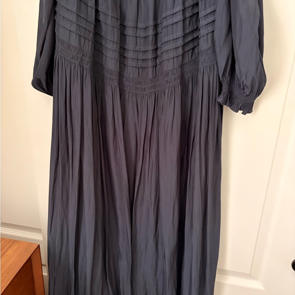 Ramy Brook Anita Navy Textured Dress